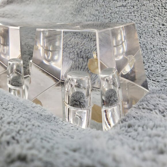 Bohemia Glass MCM VTG Czechoslovakia Crystal Candle Stick Holders Pair Orig. Box - Picture 15 of 17